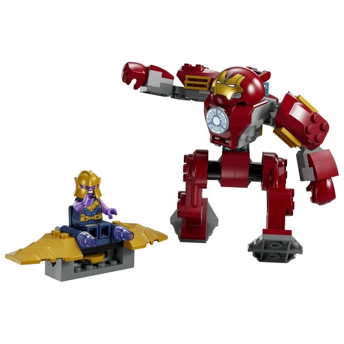 LEGO Marvel 76263 Iron Man Hulkbuster vs. Thanos, Gioco per Bambini 4+ Anni, Action Figure con Aereo Giocattolo e 2 Minifigure