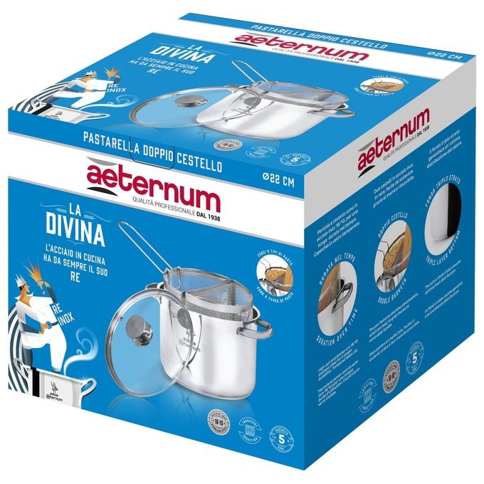 Aeternum Pastarella Doppio Cestello 22cm Divina