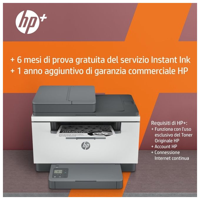 HP LaserJet M234sdwe Stampante Multifunzione Laser A4 600x600 Dpi 30 Ppm Wi-Fi