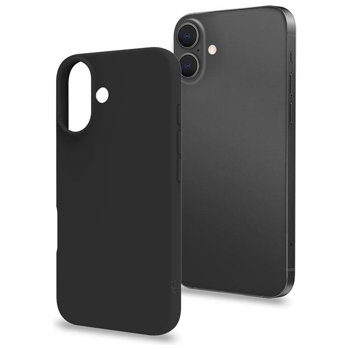 Celly Cromo Cover per iPhone 16 Nero