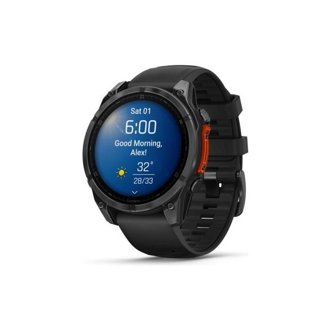 Garmin Fenix 8 Amoled 47mm 1.4'' GPS Outdoor Sport Salute Notifiche Slate Grey and Black