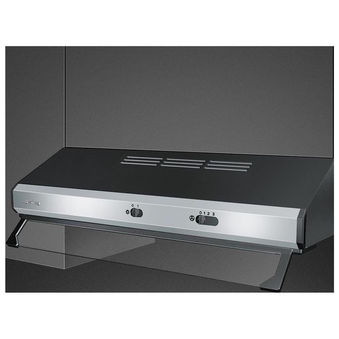 Smeg KSEC61XE3 Cappa Cucina Filtrante Sottopensile Incasso Larghezza 60 cm Profondita' 49 cm Classe C colore Nero - Inox
