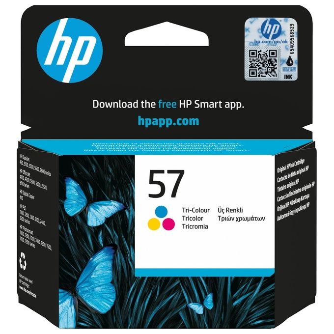 Hp cartuccia ink-jet colore 57 inkjet 9600 officejet 4255-6110 psc1210-1215-1315