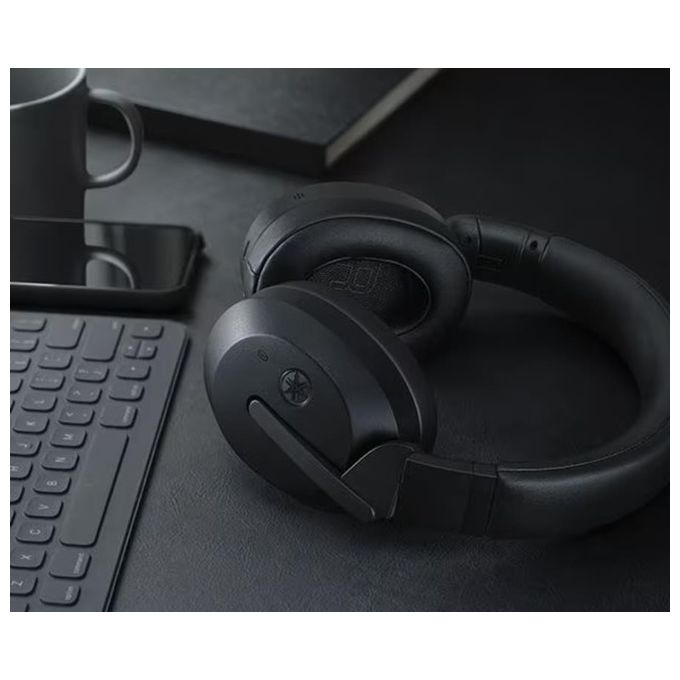 Yamaha YH-E700B Cuffie Over-Ear Wireless Bluetooth Cancellazione Attiva del Rumore fino a 32 Ore di Autonomia Nero