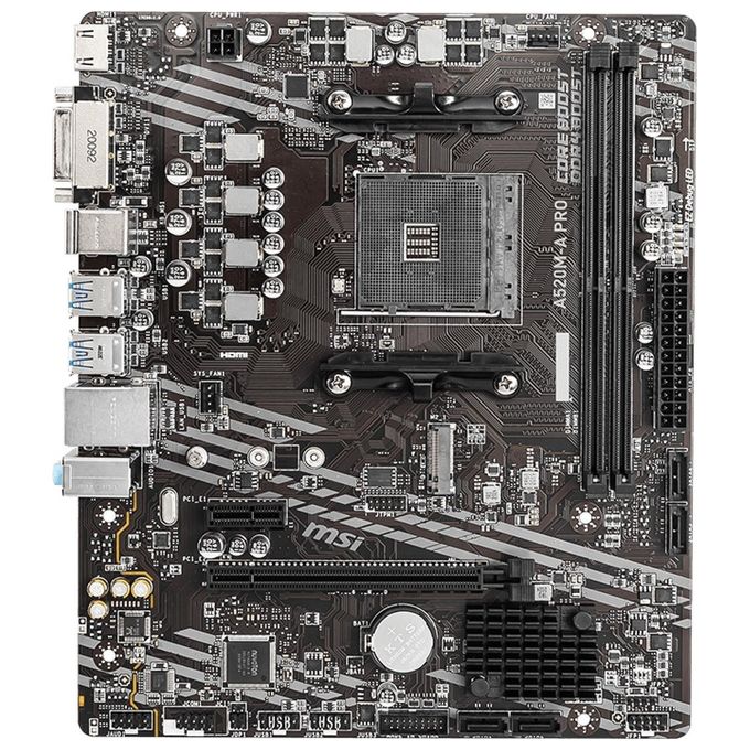 MSI A520M-A Pro AMD A520 Scheda Madre Socket AM4