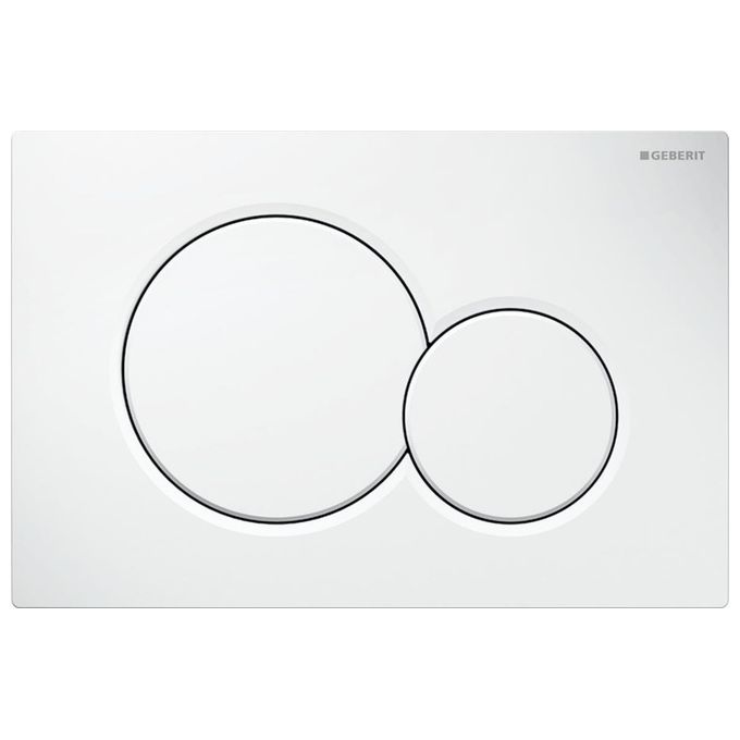 Geberit Sigma01 Placca 2 Pulsanti X Cassetta Bianco