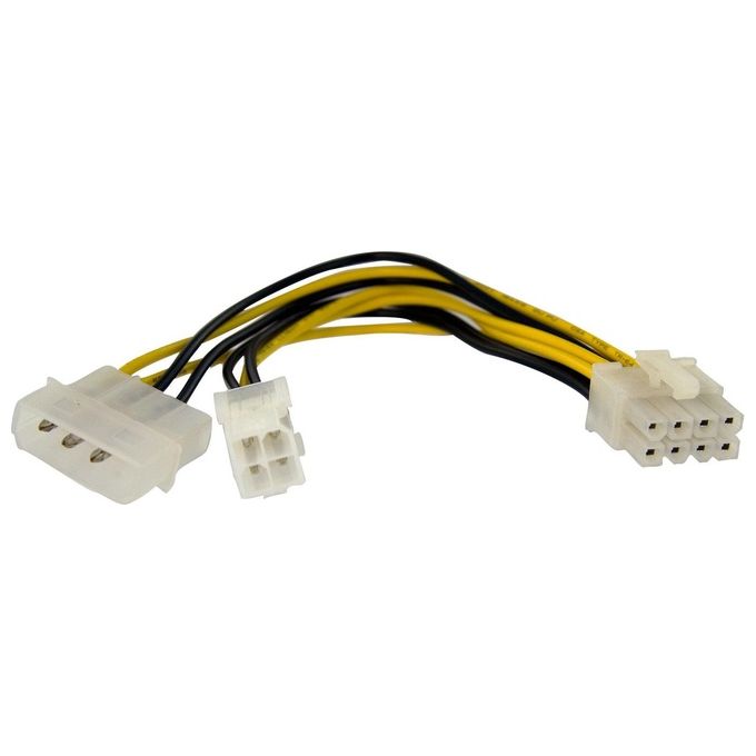 StarTech Adattatore alimentatore EPS 4 poli a 8 poli con LP4 F-M 15 cm