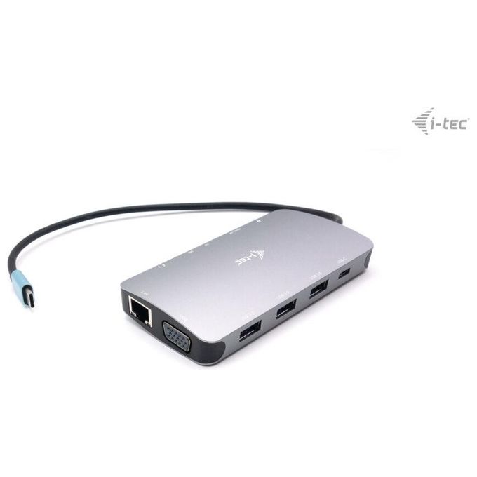 I-Tec C31NANODOCKVGAPD Metal Usb-C Nano Dock Hdmi-Vga con Lan e Power Delivery 100W