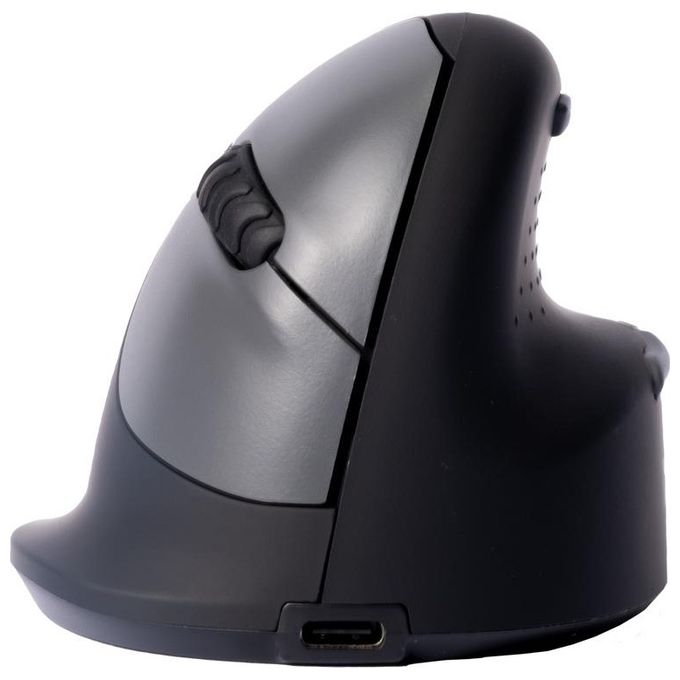 R Go Tools RGOHEWL R-Go HE Mouse Ergonomico Senza Fili Bluetooth 5.0 5 Pulsanti DPI Regolabile Fino a 2400 Silenzioso Ricaricabile Compatibile Windows Mac Linux colore Nero