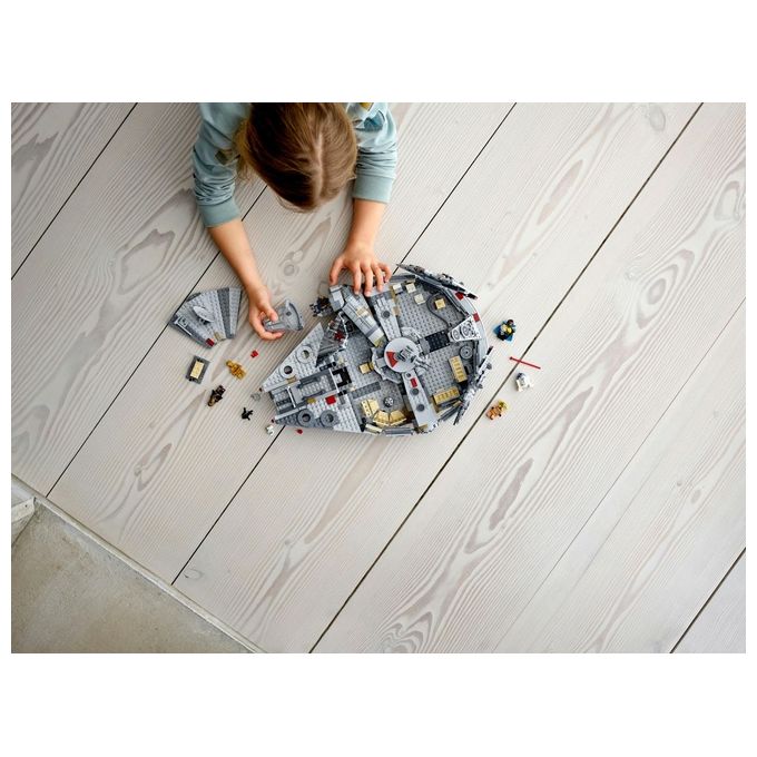 LEGO 75257 Star Wars Millennium Falcon Giocattolo da Costruire con 7 Minifigure e 1353 Pezzi colore Nero