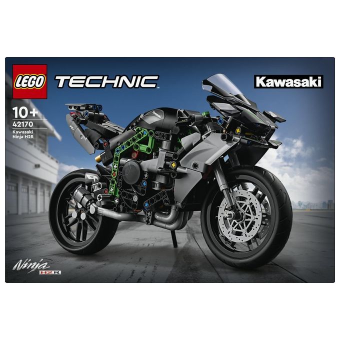 LEGO Technic 42170 Motocicletta Kawasaki Ninja H2R, Giochi per Bambini 10+, Modellino di Moto Giocattolo in Scala da Costruire