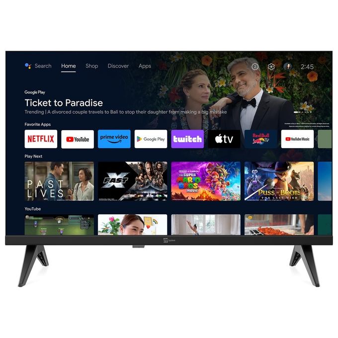 Telesystem 28000256 Tv Led 22'' Ful Hd SMG14 Android Smart 12-220v