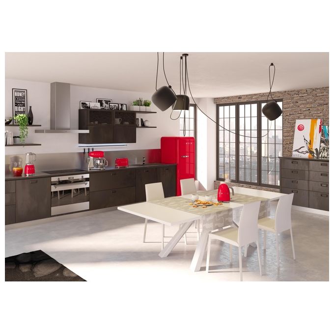Smeg TSF01RDEU Estetica 50's Style Tostapane 2 Fette 6 Livelli di Doratura Rosso