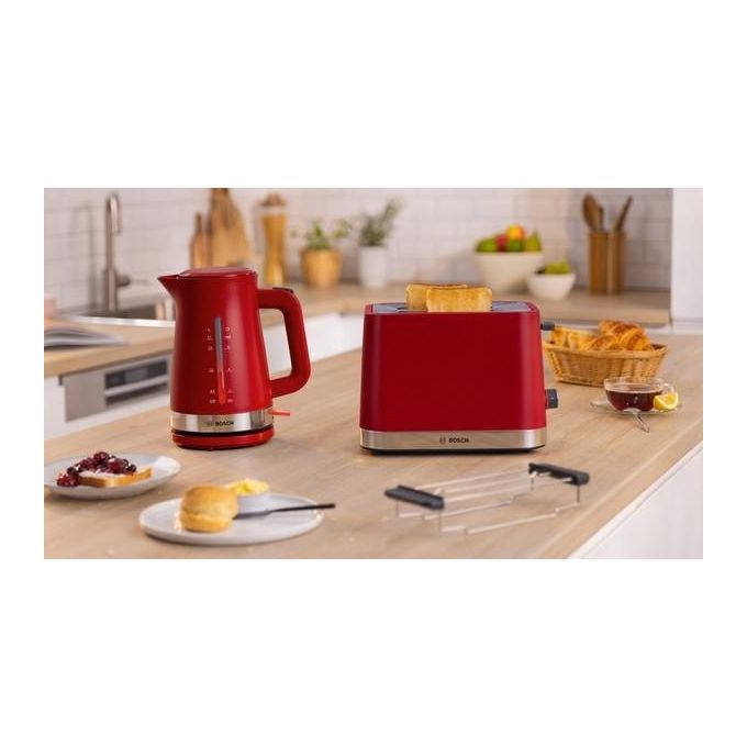 Bosch TAT4M224 Tostapane 2 Fette 950W Rosso