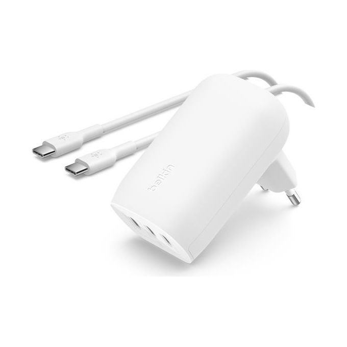 Belkin BoostCharge Caricabatteria da Parete a 3 Porte USB-C con PPS da 67W