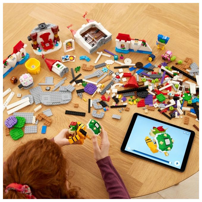LEGO 71408 Super Mario Pack Espansione Castello di Peach 1216 pezzi 5 personaggi inclusi (48x37x9 5 cm) colore Nero