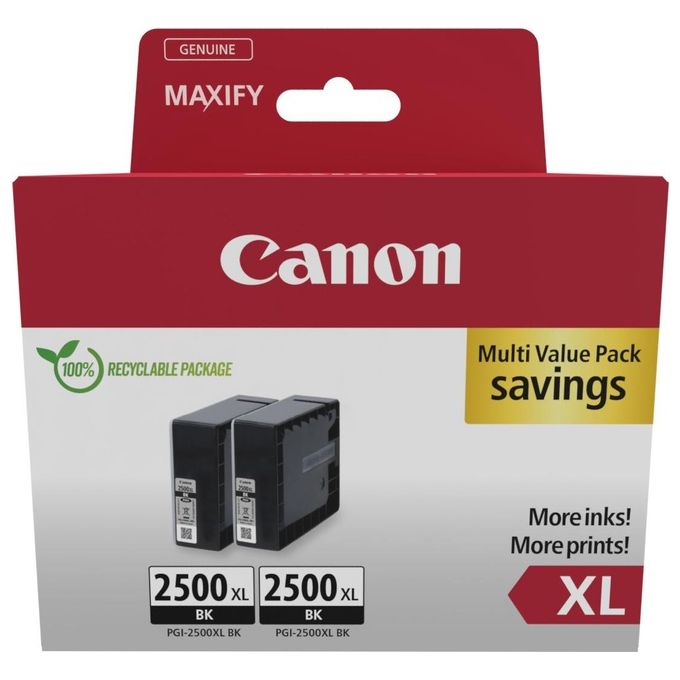 Canon 9254B011 Cartuccia d'Inchiostro 2 Pezzi Originale Nero
