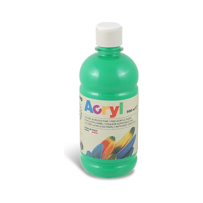Primo Bottiglia 500ml Tempera Acrilica Verde