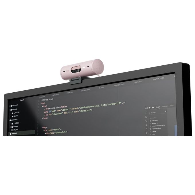 Logitech Brio 500 Webcam 4Mp 1920x1080 Pixel Usb-c Bianco