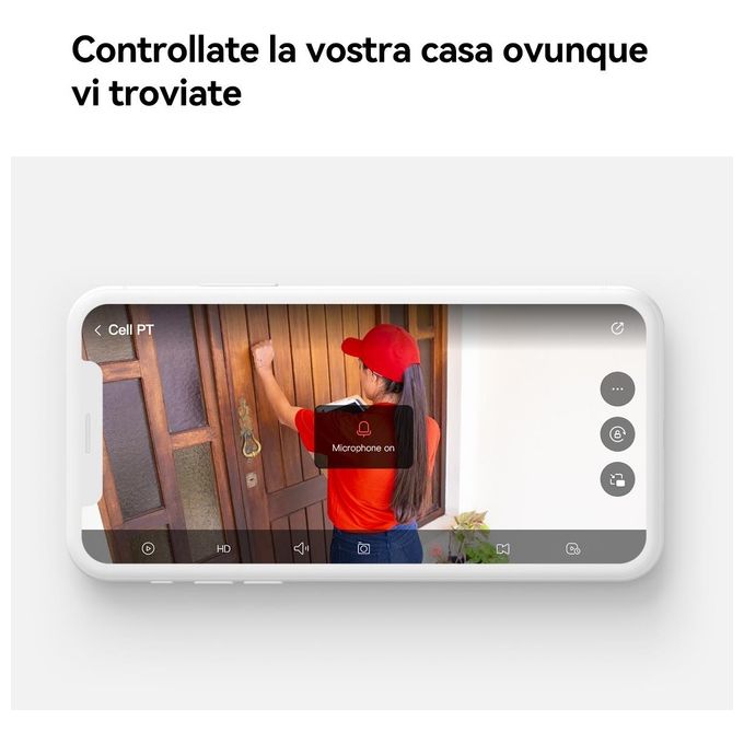 Imou Cell PT Cupola Telecamera di Sicurezza IP Esterno 2304x1296 Pixel Parete