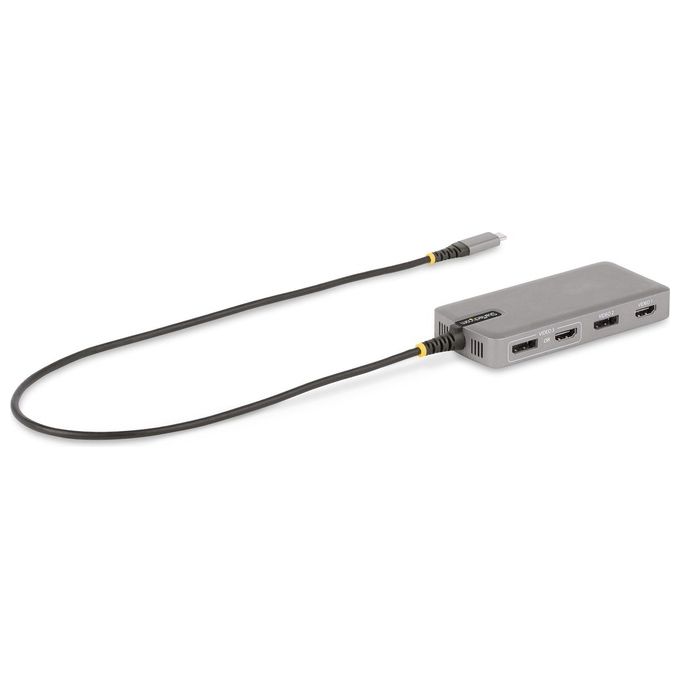 StarTech.com Adattatore Multiporta USB-C Docking Station USB Type-C 2x 4K30Hz  HDMI e DisplayPort 4K 60Hz Hub USB a 3 Porte 10Gbps