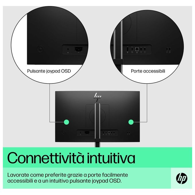 HP E-Series E22 G5 Monitor PC 21.5'' 1920x1080 Pixel Full HD LED Nero-Argento