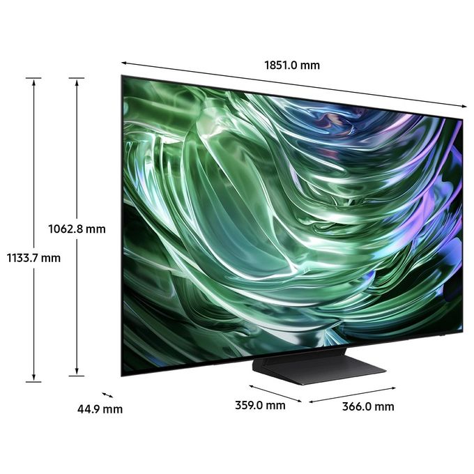 Samsung QE83S90DAEXZT Tv Oled 4k 83'' Smart Tv Wi-fi Graphite Black 2024 Processore Nq4 Ai Gen2 Self-Illuminating Pixels Laser Slim Design Dolby Atmos
