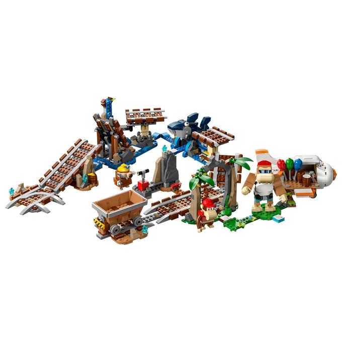 LEGO 71425 Super Mario Pack di Espansione Corsa nella Miniera di Diddy Kong Set da Costruzione con 1157 Pezzi Personaggi Inclusi Funky Kong Diddy Kong e Sfide Interattive colore Multicolore