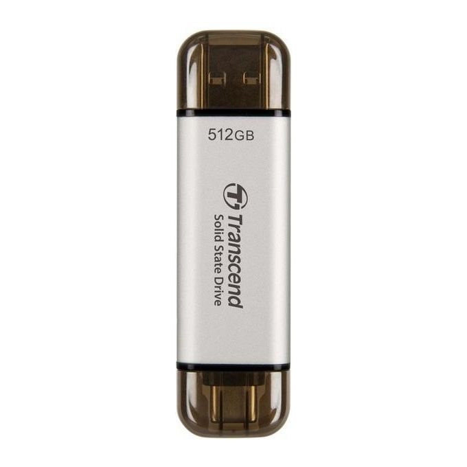 Transcend ESD310 Ssd 512Gb Esterno Portatile USB 3.2 Gen 2x1 Argento