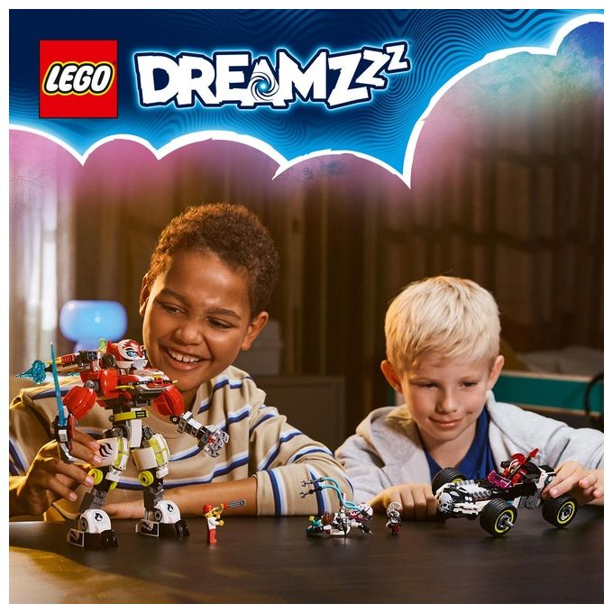 LEGO Set 71497 Costruzione Mech Tigre di Cooper e Bolide di Zero Dreamzzz