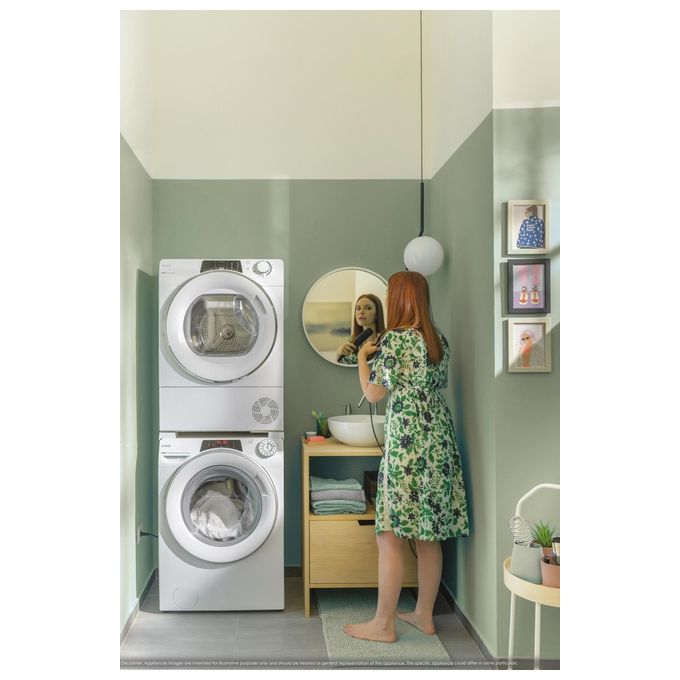 Candy RO4 1274DWMT-1-S Rapidó Lavatrice Slim 7 Kg 1200 rpm Classe A Wi-Fi Vapore Inverter (85x60x45 cm) colore Bianco