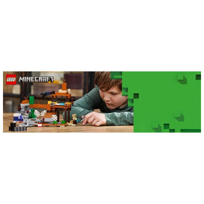 LEGO Minecraft La Miniera delle Badlands Modellino da Costruire di Bioma con Personaggi Accessori e Mob Ostili Giochi Creativi per Bambini e Bambine da 8 Anni Idea Regalo di Compleanno 21263