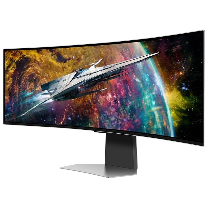 [ComeNuovo] Samsung Monitor Gaming Odyssey OLED G9 LS49CG950SUXEN  49'' Dual QHD Curvo,Risoluzione Dual QHD, Refresh Rate 240Hz, Tempo di Risposta 0,03ms, FreeSync Premium Pro e HDR True Black 400,Piattaforma Smart TV, Gaming Hub e Hub IoT