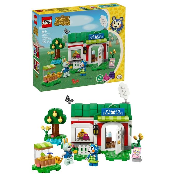 LEGO 77055 Animal Crossing - La sartoria delle Sorelle Ago e Filo, Set da Costruzione 322 Pezzi con Minifigure di Mabel e Sasha, Eta' 6+