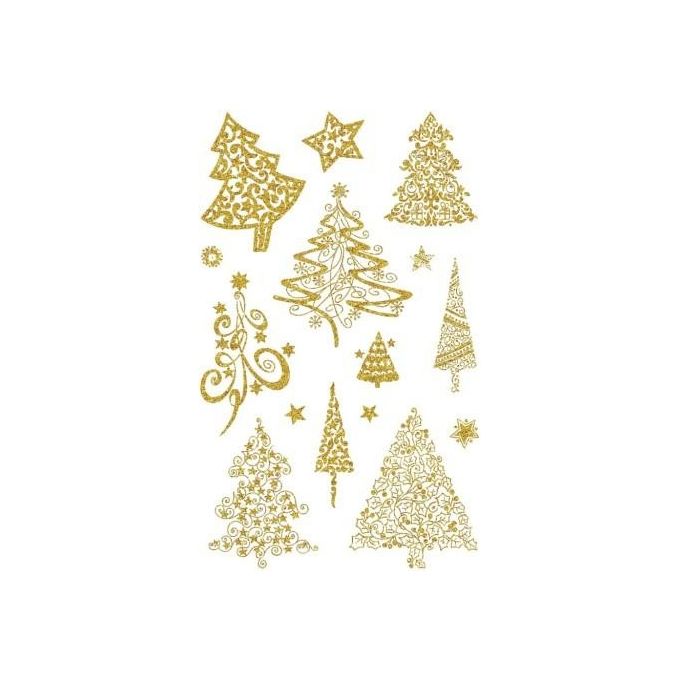 Avery Confezione 2 Fogli Alberi di Natale Oro