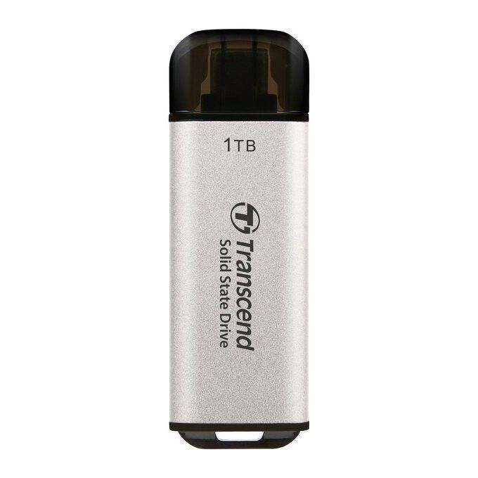 Transcend ESD300S Ssd 1Tb Esterno Portatile USB 3.2 Gen 2x1 Argento