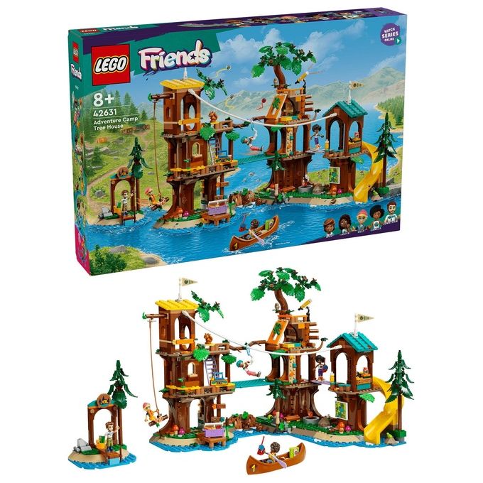 LEGO Friends La Casa sull'Albero al Campo Avventure Gioco Educativo per Bambine e Bambini da 8 Anni con Casa da Costruire 5 Mini Bamboline e 5 Animali Giocattolo Idea Regalo di Compleanno 42631