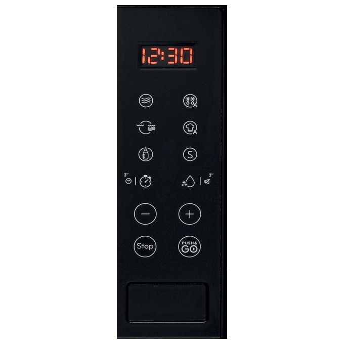 Indesit MWI 120 GX Microonde con Grill Capacita' 20 Litri Potenza 800W Auto Cook Grill al quarzo 22 Funzioni Acciaio opaco