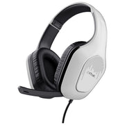 Trust Gaming GXT 415W Zirox Cuffie Gaming Leggere con Driver da 50 mm per PC, Xbox, PS4, PS5, Switch, Mobile, Jack Audio 3.5 mm, Cavo 2m, Cuffie con Microfono Over-Ear - Bianco
