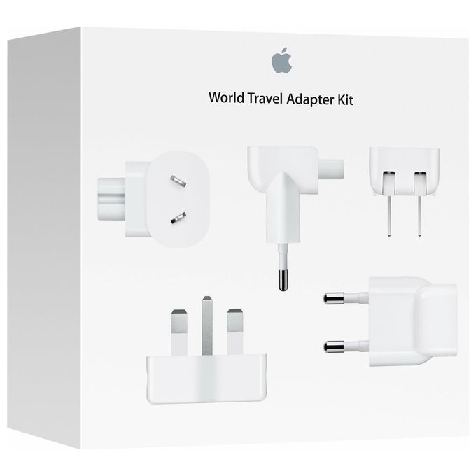 Apple World Travel Adapter Kit Adattatore Universale per Notebook Completamente Compatibile con Vari Standard di Alimentazione