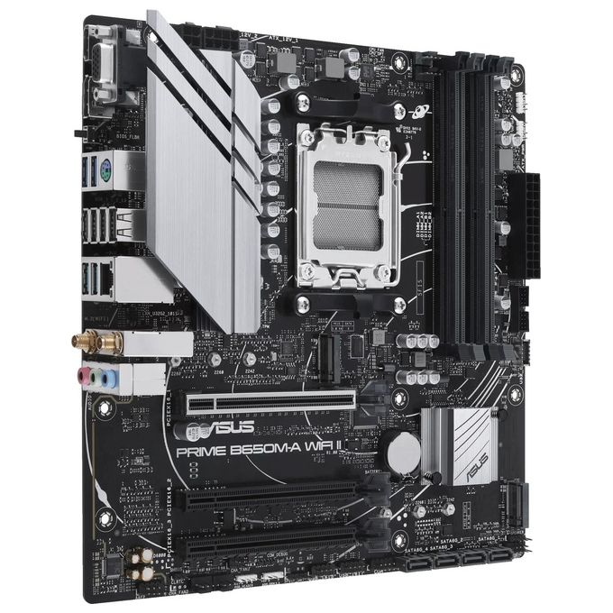ASUS PRIME B650M-A WIFI II AMD B650 Presa di Corrente AM5 micro ATX