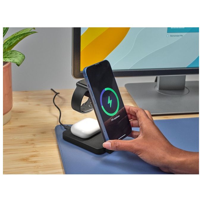 Trust Viro Nero Usb Carica Wireless per Auricolare-Smartphone e Orologio Intelligente