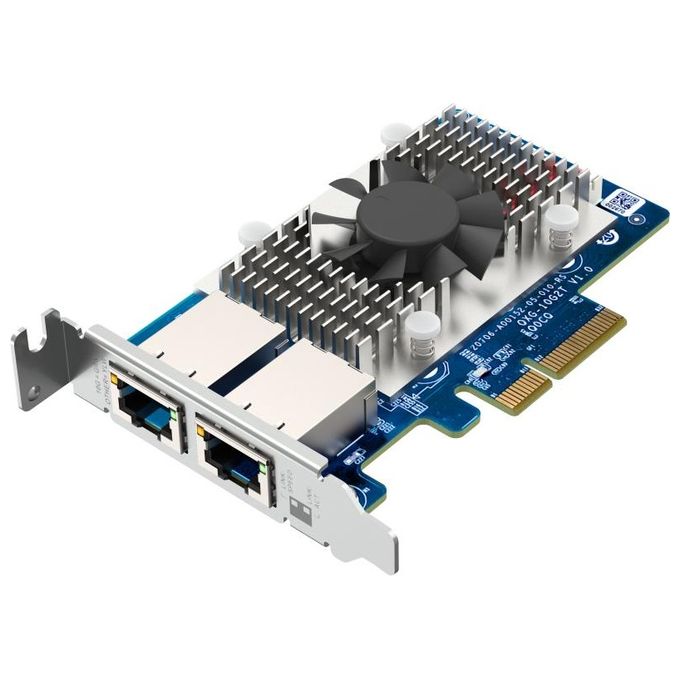 Qnap QXG-10G2T Scheda di Rete e Adattatore Interno Ethernet 10000 Mbit-s