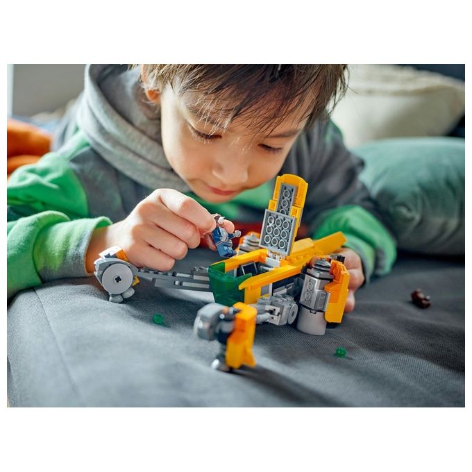 LEGO Marvel 76254 – L’Astronave di Baby Rocket, Set da Costruzione 330 Pezzi con Minifigure di Rocket e Baby Rocket, Eta' 8+
