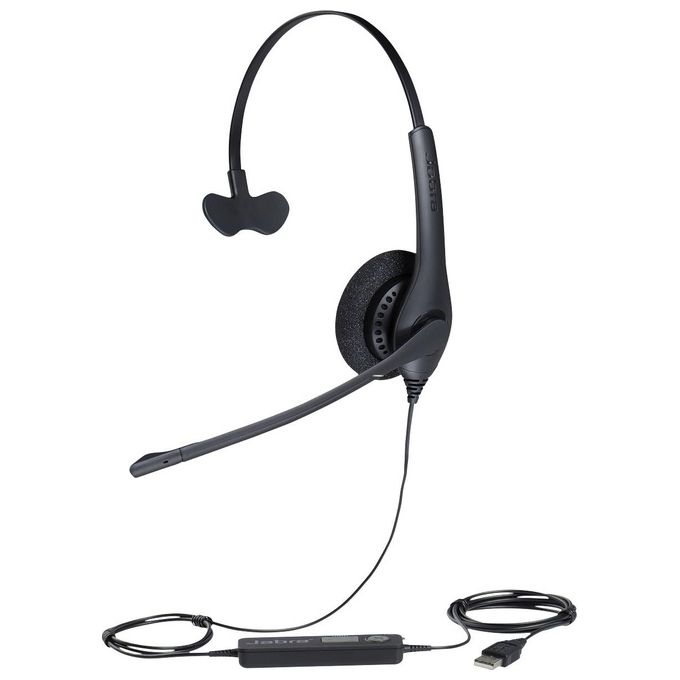 Jabra BIZ 1500 Mono Usb Cuffia Monofonico a Padiglione Nero