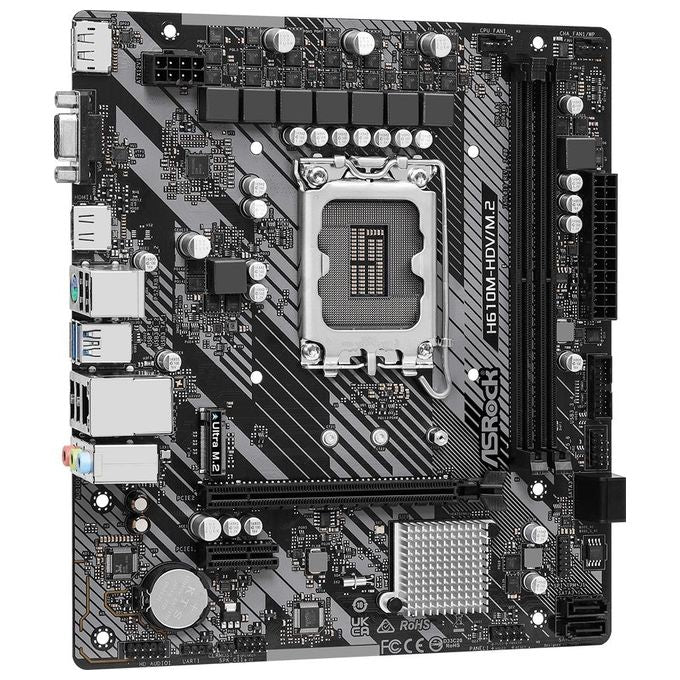 Asrock H610M-HDV-M.2 R2.0 Intel H610 LGA 1700 micro ATX