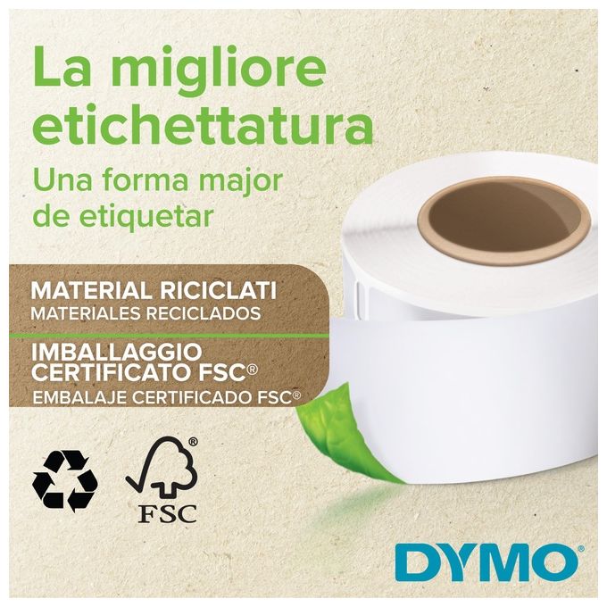 Dymo Cf2x260 etichette Labelwriter 36x89mm Bianco