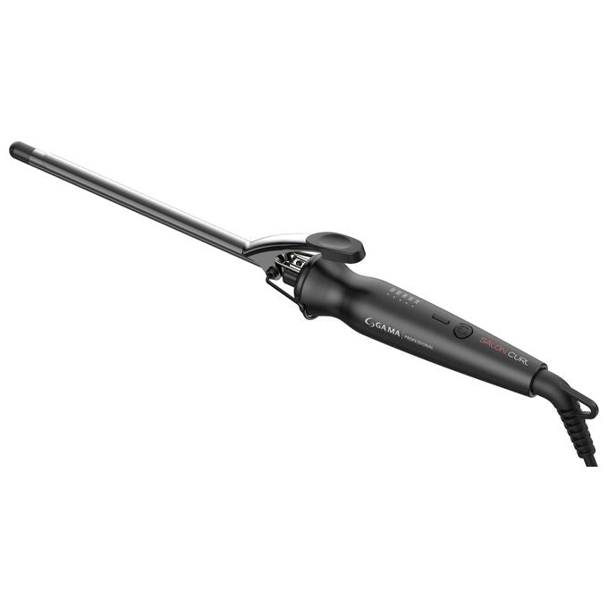 Ga.Ma Arricciacapelli 9mm Salon Curl Nero e Argento