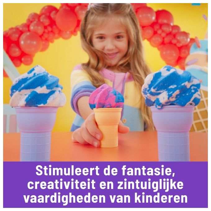 Spin Master Sabbia Creativa Kinetic Sand Gelateria Colorata