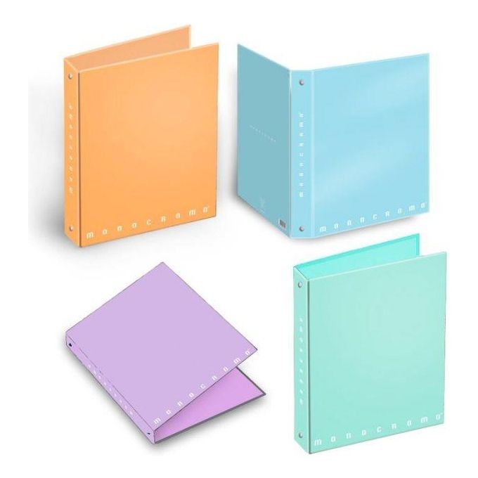 Pigna Confezione 5 Quaderni ad Anelli Monocromatico Pastel A4